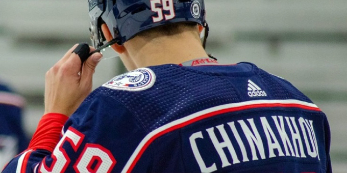 Егор Чинахов попал в окончательную заявку "Коламбуса" и начнёт сезон в НХЛ