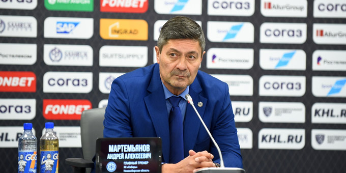 Андрей Мартемьянов может быть уволен с поста главного тренера "Сибири"