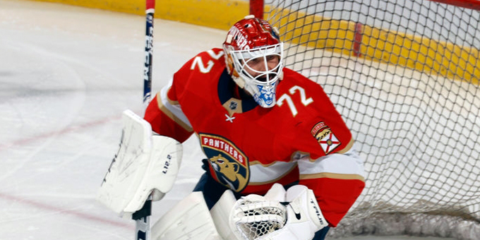 Сергей Бобровский признан второй звездой дня в НХЛ