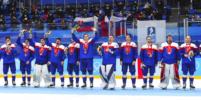 Сборная Словакии впервые завоевала медали Олимпийских игр