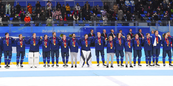 13 хоккеистов российских клубов КХЛ стали олимпийскими чемпионами