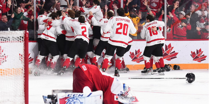 Молодёжная сборная Канады в овертайме обыграла Чехию и стала чемпионом мира