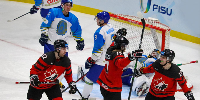 Студенческая сборная Казахстана проиграла Канаде в полуфинале Универсиады