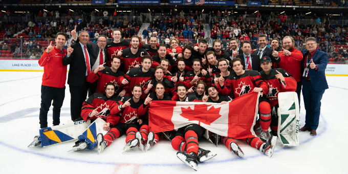 Студенческая сборная Канады разгромила США и завоевала "золото" Универсиады