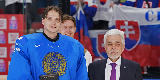 Андрей Шутов назван лучшим игроком сборной Казахстана в матче против Словакии