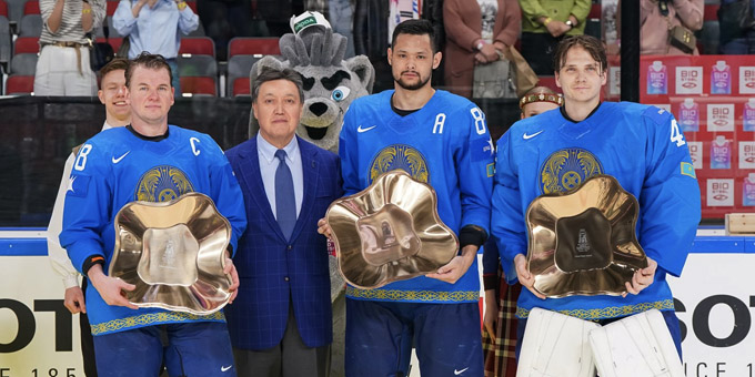 Названы лучшие игроки сборной Казахстана по итогам чемпионата мира