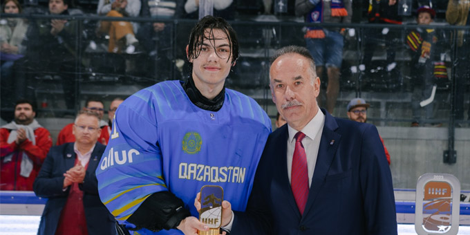Владимир Никитин - один из трёх задрафтованных хоккеистов на чемпионате мира в группе "А" первого дивизиона