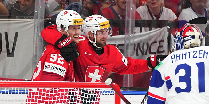 Швейцария обыграла Норвегию на чемпионате мира
