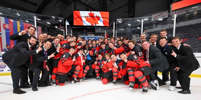 Канада второй раз подряд стала победителем юниорского чемпионата мира